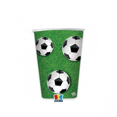 BICCHIERI CARTA 200cc FOOTBALL 8pz