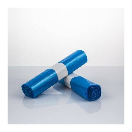 SACCHI NU 50x60cm AZZURRI 15pz C/MANIGLIE