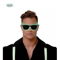 OCCHIALI CON LUCE FLUO  VERDE