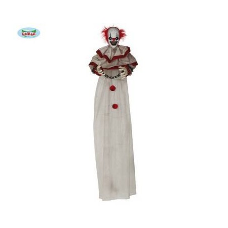 PENDENTE PAGLIACCIO CON CATENE LUCE MOVIMENTO E SUONO 90cm