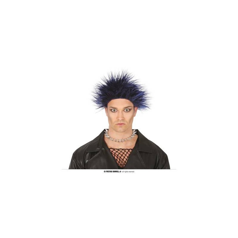 PARRUCCA PUNK BLU UOMO