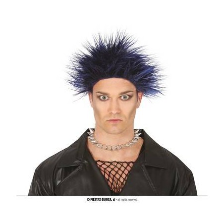 PARRUCCA PUNK BLU UOMO