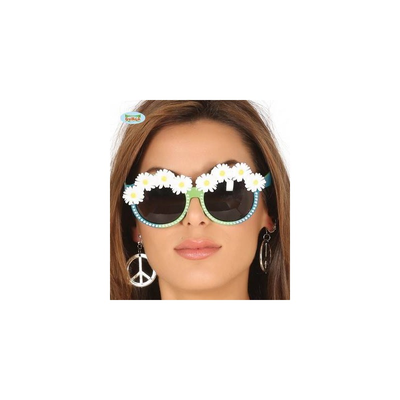OCCHIALI VERDI CON MARGHERITE