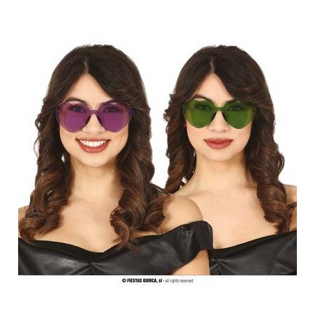 OCCHIALI COLORI ASSORTITI A FORMA CUORE