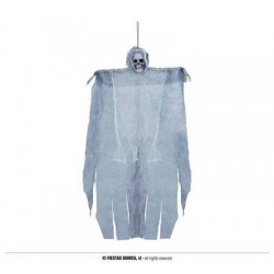 PENDENTE SCHELETRO GRIGIO H.60cm