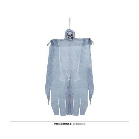 PENDENTE SCHELETRO GRIGIO H.60cm