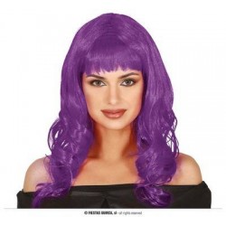 PARRUCCA LILLA LUNGA CON FRANGIA