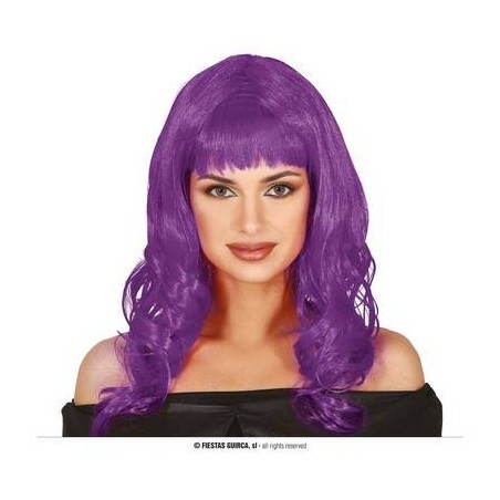 PARRUCCA LILLA LUNGA CON FRANGIA