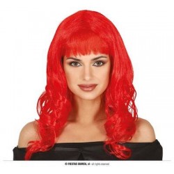 PARRUCCA ROSSA LUNGA CON FRANGIA