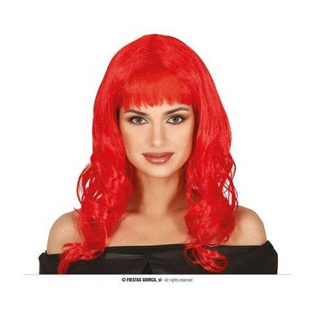 PARRUCCA ROSSA LUNGA CON FRANGIA