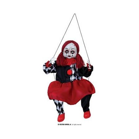 PAGLIACCETTA IN ALTALENA 80cm CON LUCE E SUONO