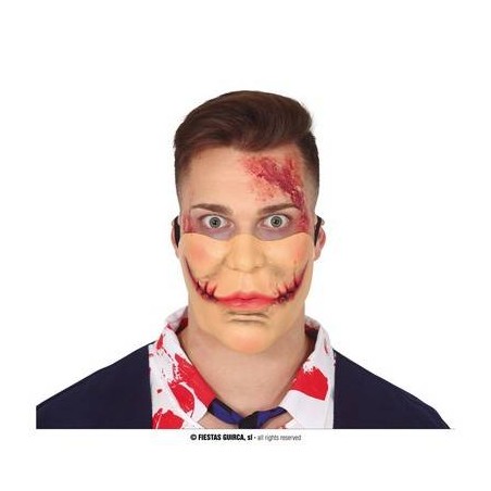 MASCHERA MEZZA FACCIA BOCCA TAGLIATA IN LATTICE