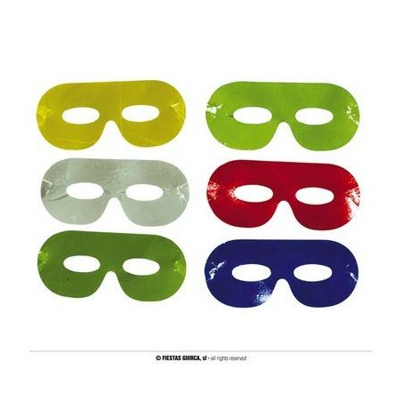 MASCHERINE METALLIC 4 COLORI 100PZ