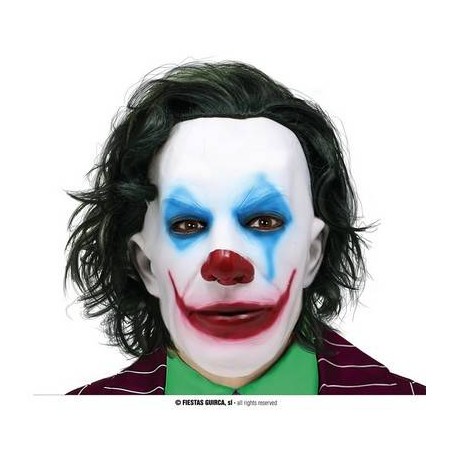 MASCHERA MR.SMILE CON CAPELLI IN LATTICE