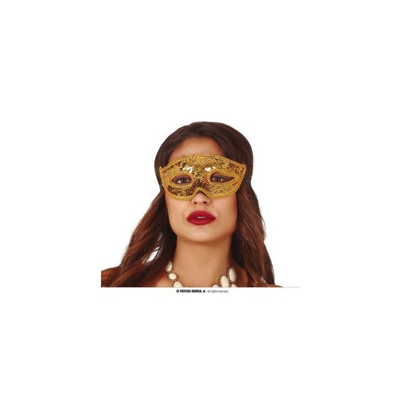 MASCHERA ORO PAILETTES
