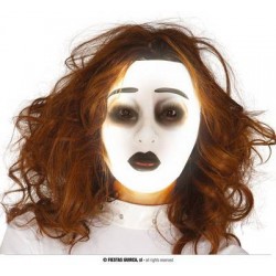 MASCHERA TRASPARENTE FLUORESCENTE DONNA PVC