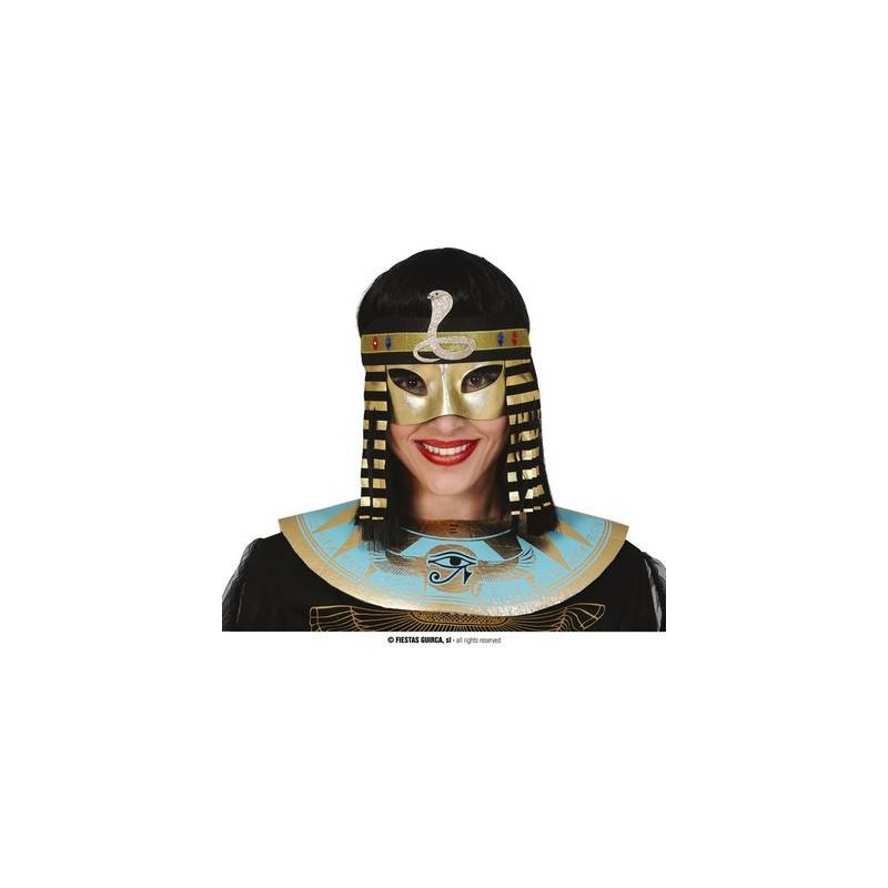 MASCHERA EGITTO ORO COMPRESA DI FASCIA ORO/NERO
