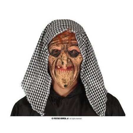 MASCHERA A CAPPUCCIO STREGA LATTICE