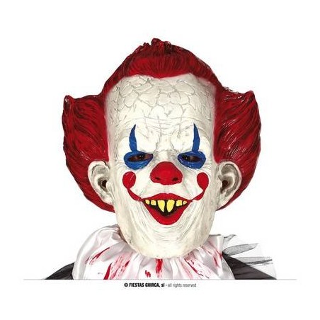 MASCHERA PAGLIACCIO SINISTRO LATTICE