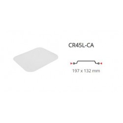 COPERCHI TEGLIA ALLUMINIO RETTANGOLARE 100pz CR45L
