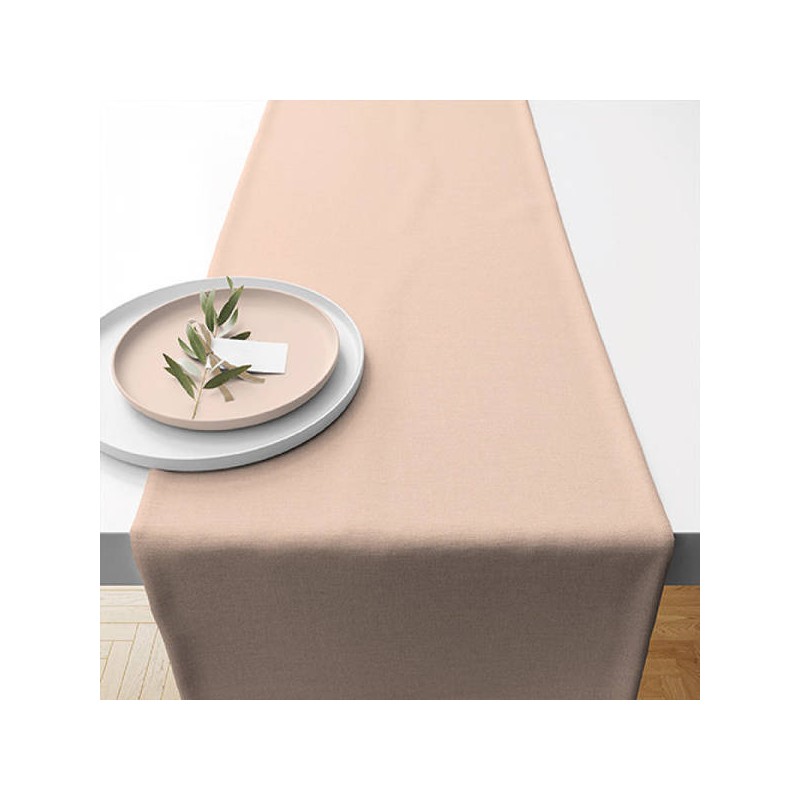 TABLERUNNER COTONE UNI SABBIA  40x150cm