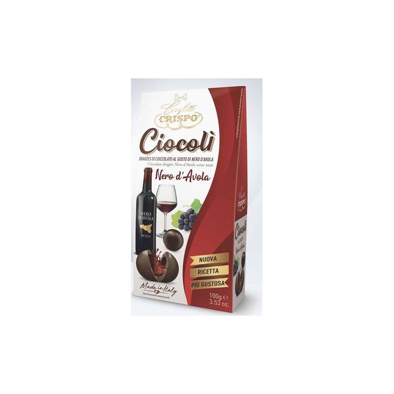 CIOCOLì RIPIENO NERO D'AVOLA  100gr