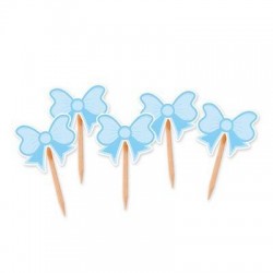 PICKS SAGOMATI IL MIO BATTESIMO FIOCCO CELESTE 25pz