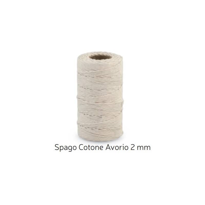 SPAGO COTONE AVORIO mm2x100mt