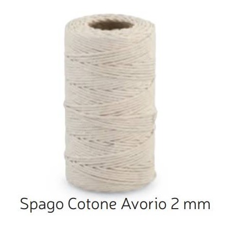 SPAGO COTONE AVORIO mm2x100mt