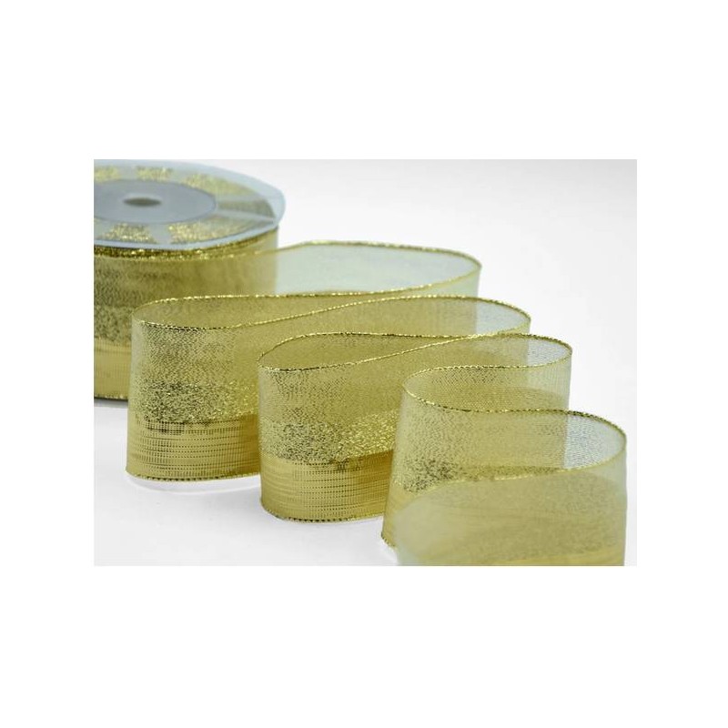 NASTRO TESSUTO NETTUNO mm50x20mt COL.102 ORO