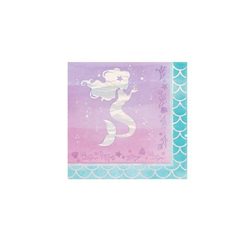 TOVAGLIOLI 33x33 SIRENE MERMAID SHINE 16pz