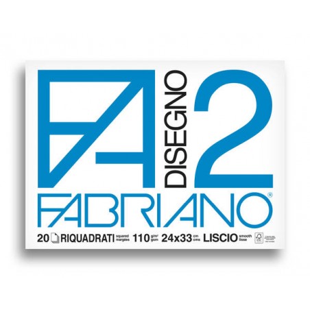ALBUM FABRIANO C/ANGOLI F2 24x33cm 20fg 110gr RIQUADR.