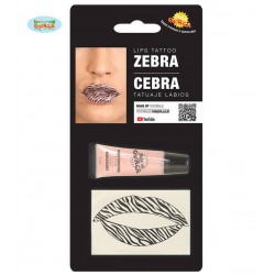 TATUAGGIO LABBRA ZEBRATO CON IDRATANTE E REMOVER