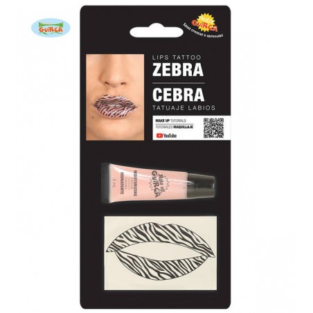 TATUAGGIO LABBRA ZEBRATO CON IDRATANTE E REMOVER