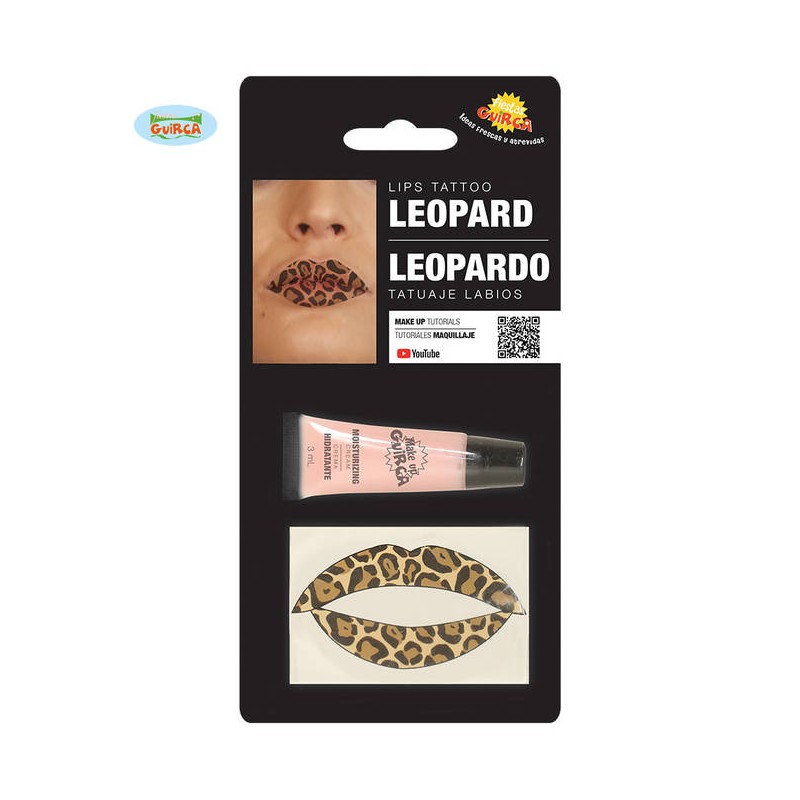 TATUAGGIO LABBRA LEOPARDO  CON IDRATANTE E REMOVER