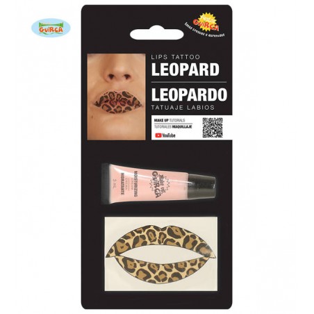 TATUAGGIO LABBRA LEOPARDO  CON IDRATANTE E REMOVER
