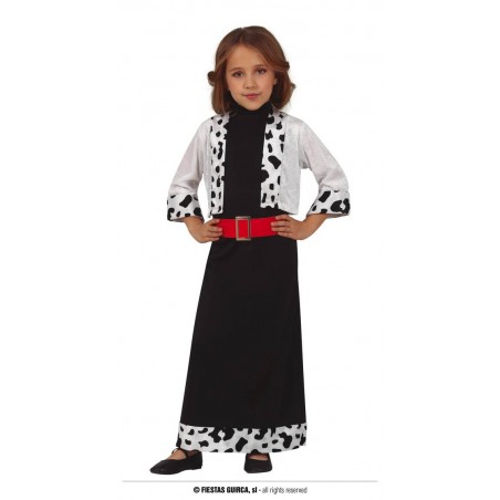 COSTUME CATTIVA DALMATA 7/9 anni
