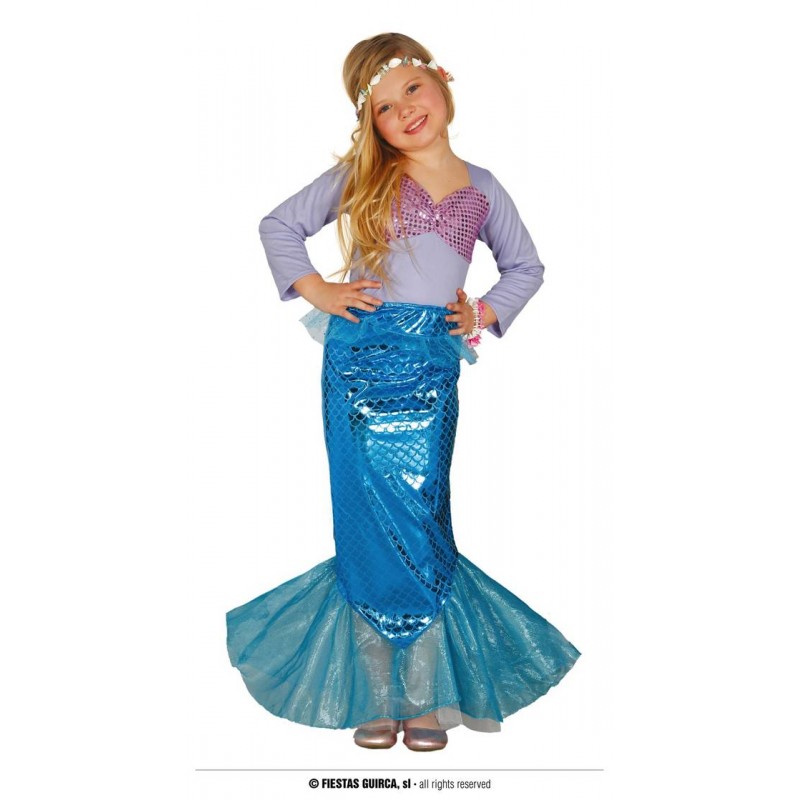 COSTUME SIRENA BAMBINA 5 - 6 ANNI