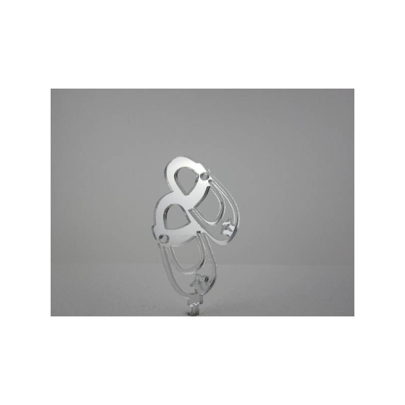 CAKE TOPPER PLEXY SCARPINE COLORI ASS.TI 1pz