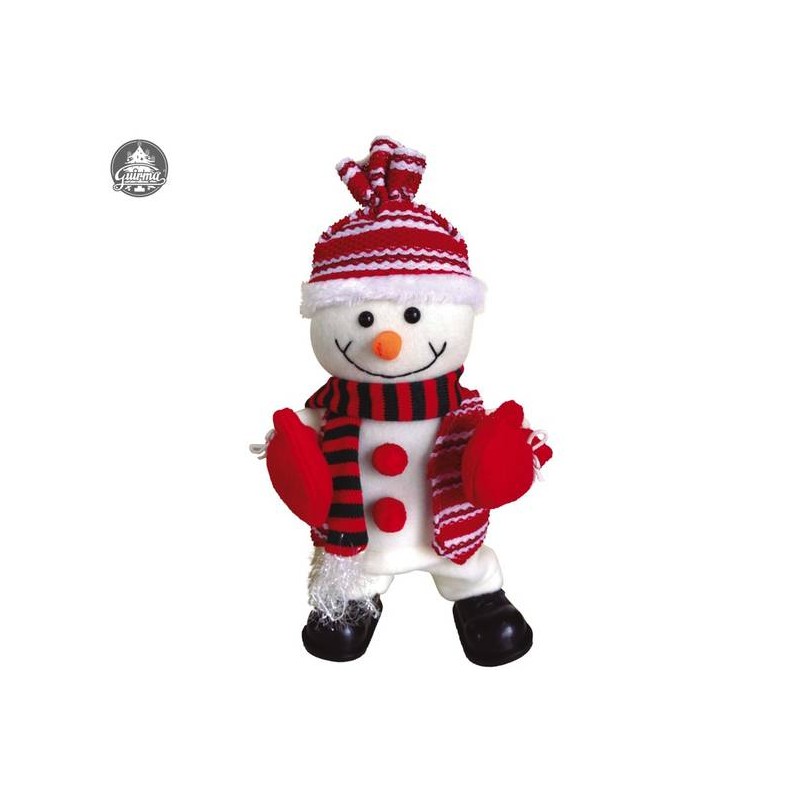 PUPAZZO DI NEVE CHE BALLA CON MUSICA E SUONO 30cm