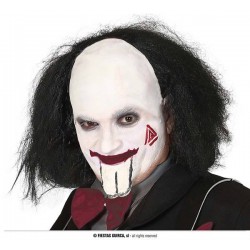 PARRUCCA CALVO CON CAPELLI NERI