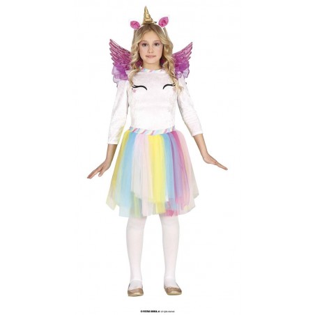 COSTUME UNICORNO ARCOBALENO 5 - 6 ANNI