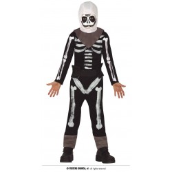 COSTUME SOLDATO SCHELETRO 7 - 9 ANNI