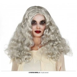 PARRUCCA CAPELLI GRIGI ONDULATI