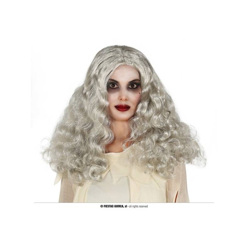 PARRUCCA CAPELLI GRIGI ONDULATI