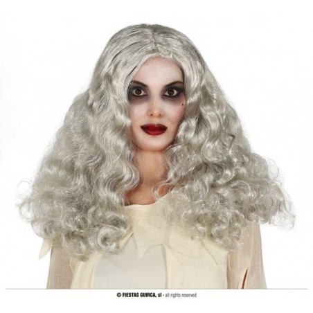 PARRUCCA CAPELLI GRIGI ONDULATI