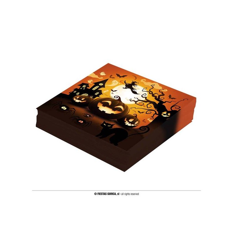 TOVAGLIOLI 33x33cm ZUCCA E STREGA 12pz