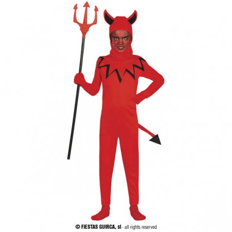 COSTUME DIAVOLO ROSSO 7-9 anni