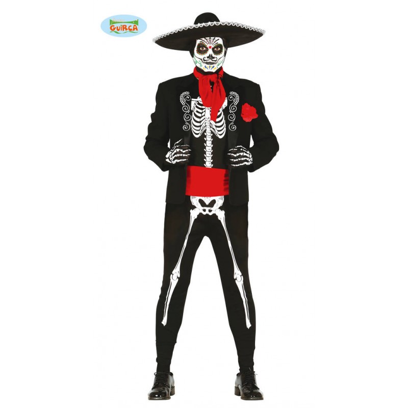 COSTUME TESCHIO MESSICANO ADULTO TG. M 48-50