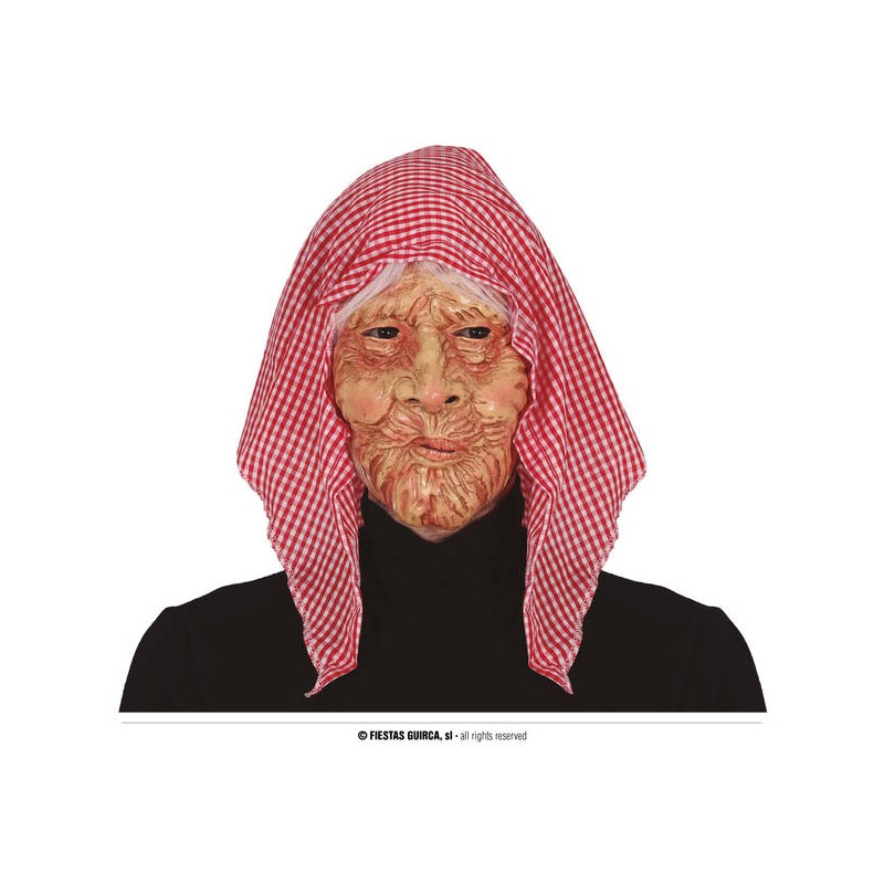 MASCHERA VECCHIA CON CAPPUCCIO PVC